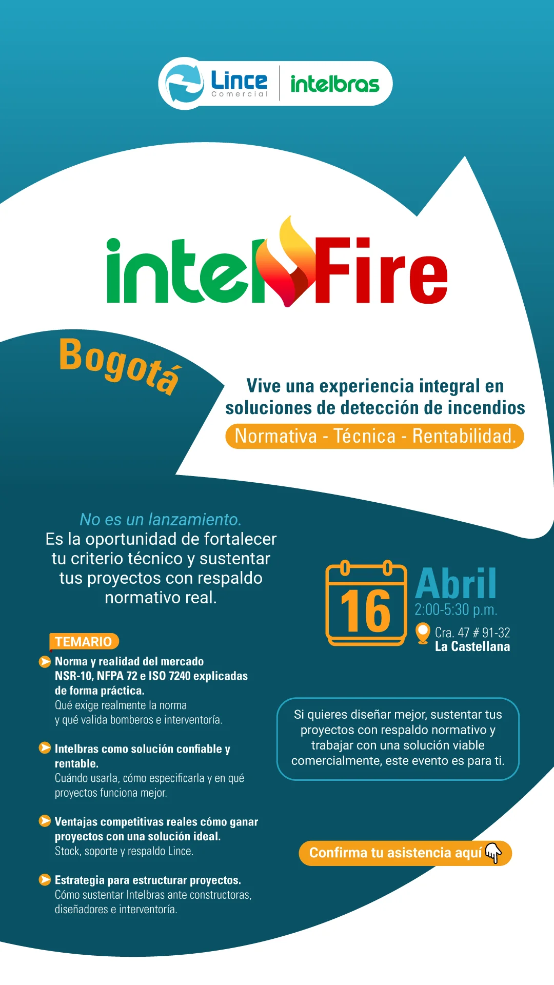 Invitación INTELFIRE Bogotá