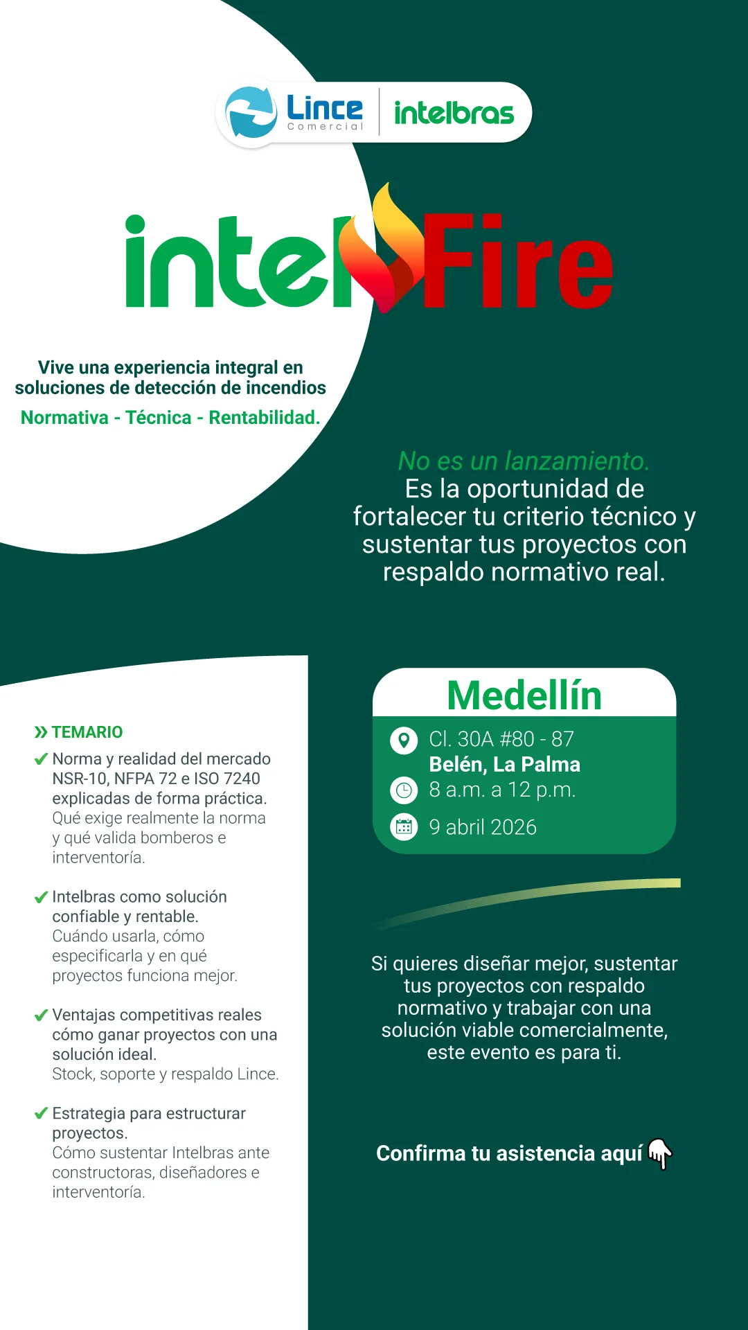 Invitación INTELFIRE Bogotá