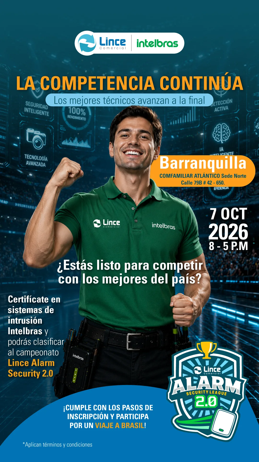 Inscripción Lince Alarm Security League 2.0 Barranquilla