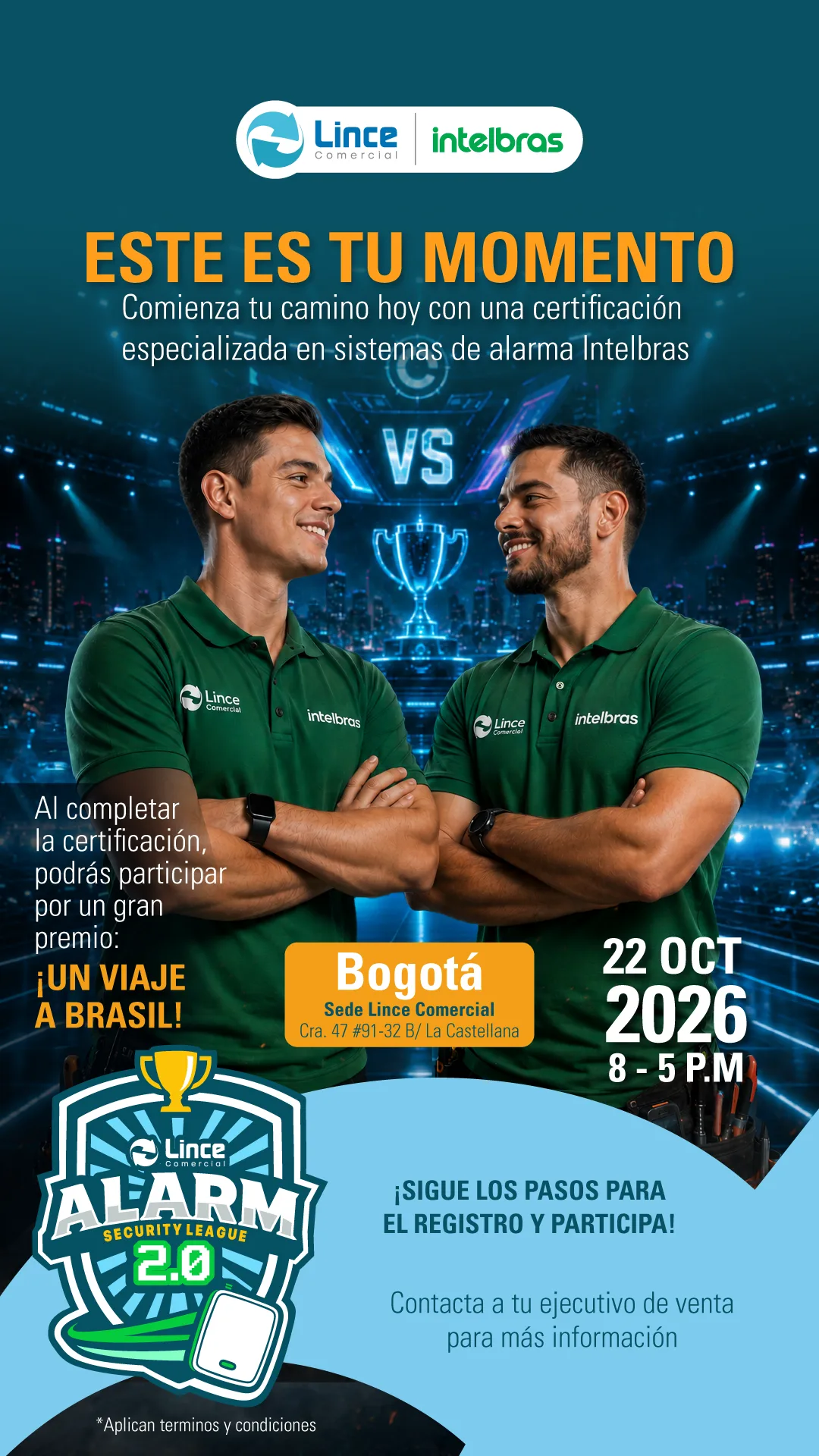 Inscripción Lince Alarm Security League 2.0 Bogotá